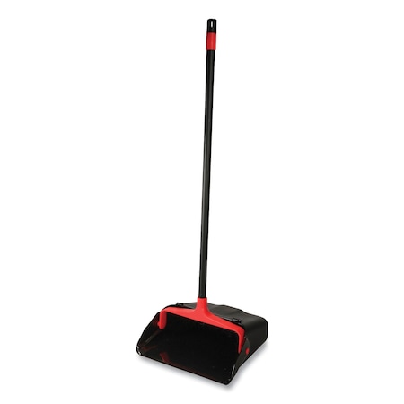 O-Cedar Maxi-Plus Lobby Dust Pan with Rear Wheels, Black, 13"W, 30"Handle, PK6 CB962082